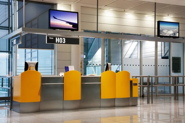 Boarding Gate auf einem Flughafen — Stockfoto