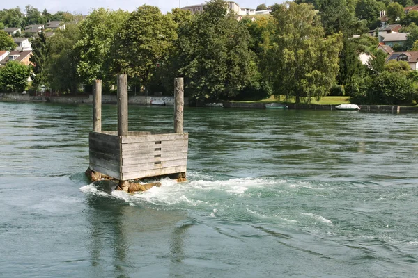 Man-made vortex n the river — Stock Photo, Image