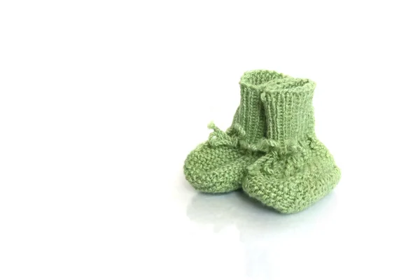 Ull baby strumpor på vit — Stockfoto