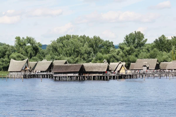 Prehistory Lake Dwellings Unteruhldingen on the lake of Constance, Germany — Stock Photo, Image