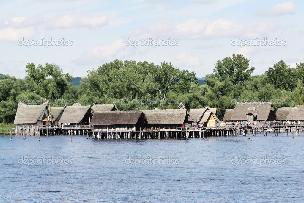 Prehistory Lake Dwellings Unteruhldingen on the lake of Constance, Germany