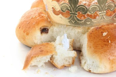 The traditional Swiss bread for Epiphany Day clipart