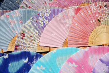 Japon geleneksel ipek hayranları