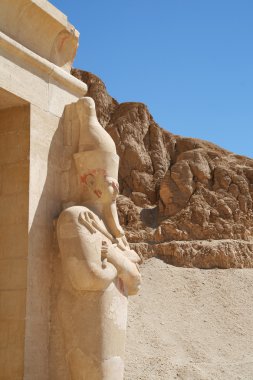 duran heykelin başına Tapınağı, deir-el-bahri, Mısır