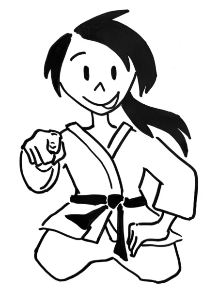 A judo girl