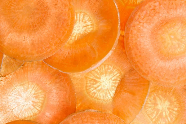 Macro of Vegetable Slices in backlit Series - Carrot