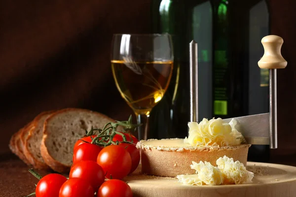 Specialità di formaggio svizzero - Tete De Moine — Foto Stock