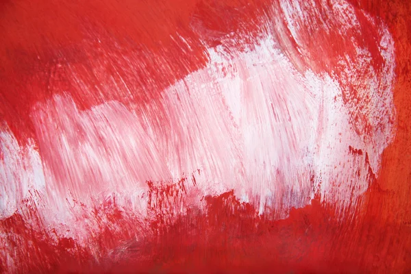 Grunge peinture rouge-blanc pour texture de fond — Photo