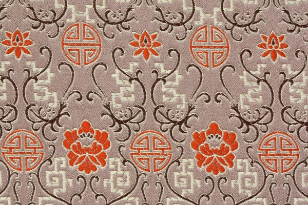 Patrón de tela de seda oriental —  Fotos de Stock
