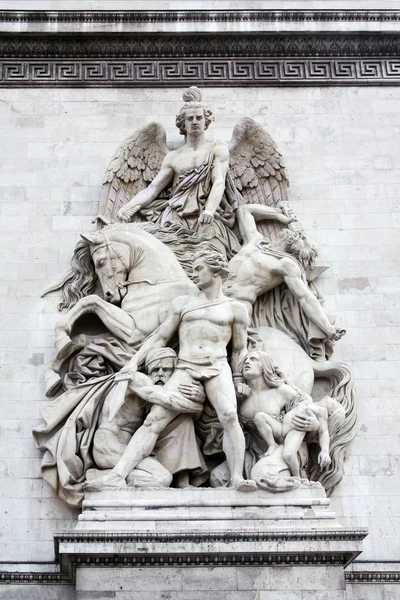 Escultura no Arco do Triunfo, Paris — Fotografia de Stock