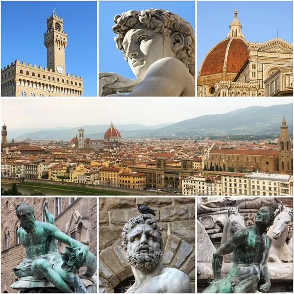 Florence collage, Italy — Stock Photo, Image