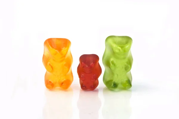 Gummy Bear Story Series Ίδρυση Οικογένειας Οικογένειας Ενός Παιδιού — Φωτογραφία Αρχείου