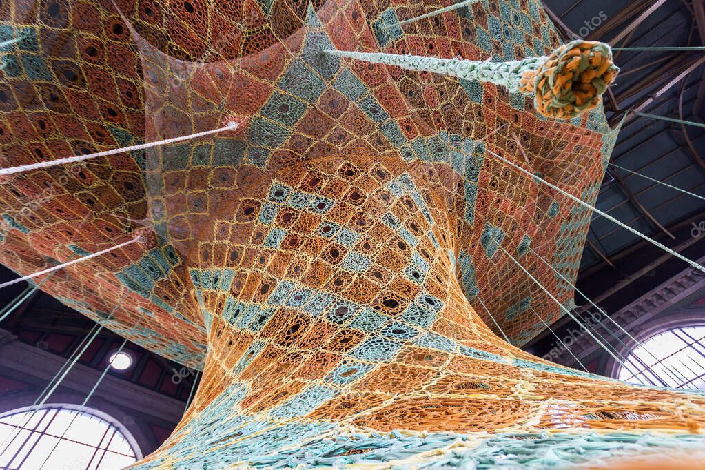 Zurich, Suiza 17 de julio de 2018 Instalación artística de Gaia