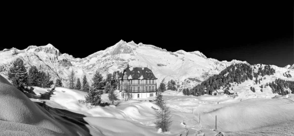Panorama Pro Nature Center För Den Stora Aletsch Glacier Regionen — Stockfoto