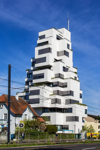 Basilej Švýcarsko Dubna 2022 Současný Architektonický Dům Stoll Turm Svou — Stock fotografie
