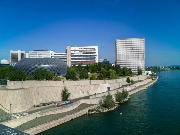 Basel Switzerland May 2022 Novartis Compan Its New Pavillion Bank — Stok fotoğraf