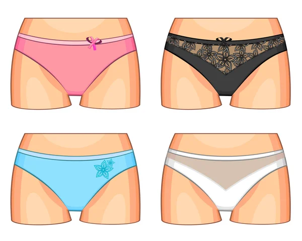 Culotte colorée de femme — Image vectorielle