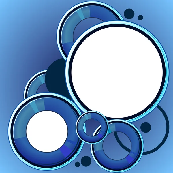 Ljusblå abstrakt pratbubbla — Stock vektor