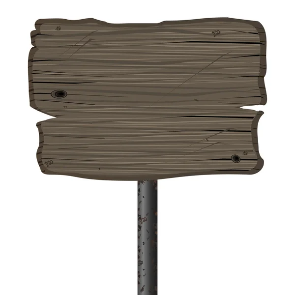 Vecchio cartellone in legno — Vettoriale Stock