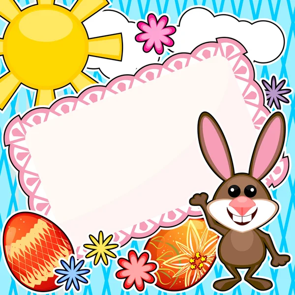 Easter scrapbook card — Stock Vector