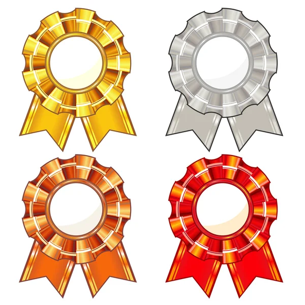 Four rosettes — Stock Vector