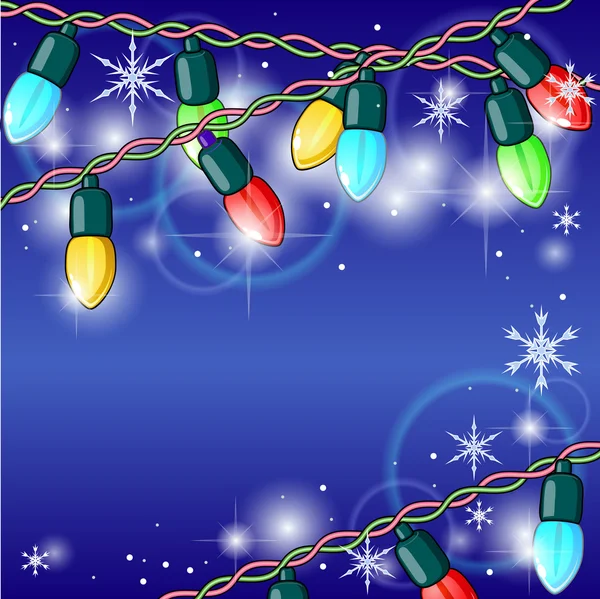 Luces de Navidad — Vector de stock