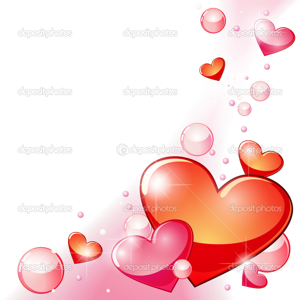 Hearts and bubbles