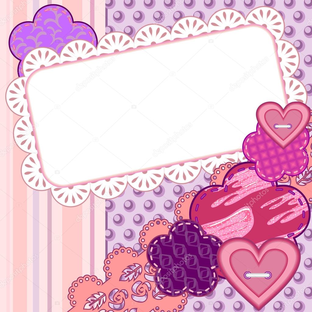 Scrapbook valentine card