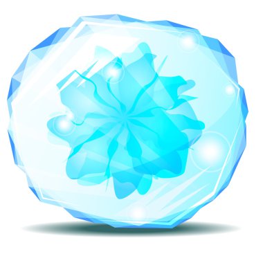 mavi kristal çiçek