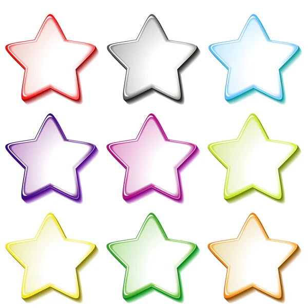 Transparent stars — Stock Vector