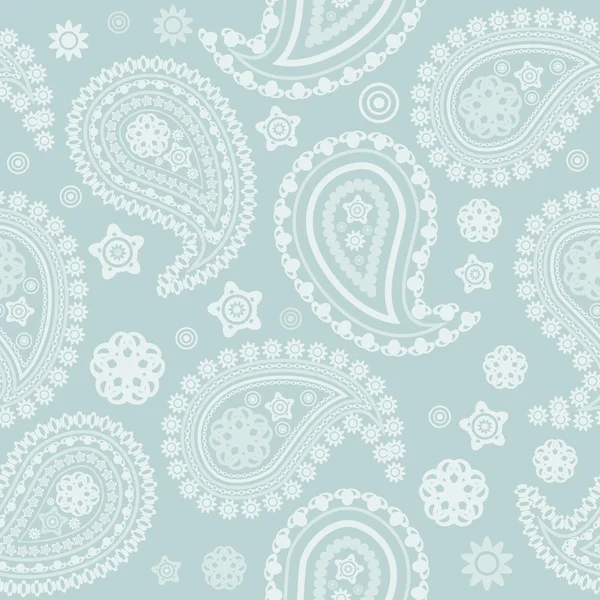 Seamless pale paisley texture — Stock Vector