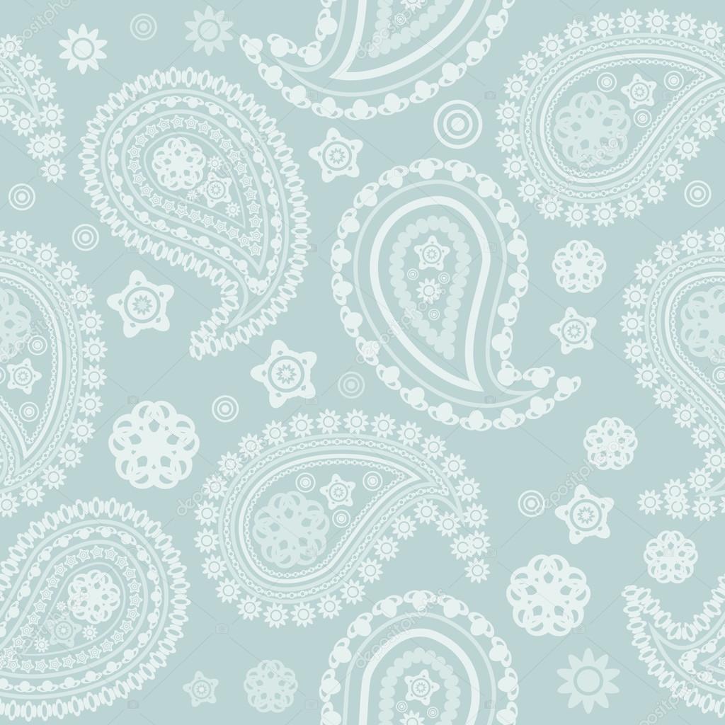 Seamless pale paisley texture — Stock Vector © Mjak #13696729