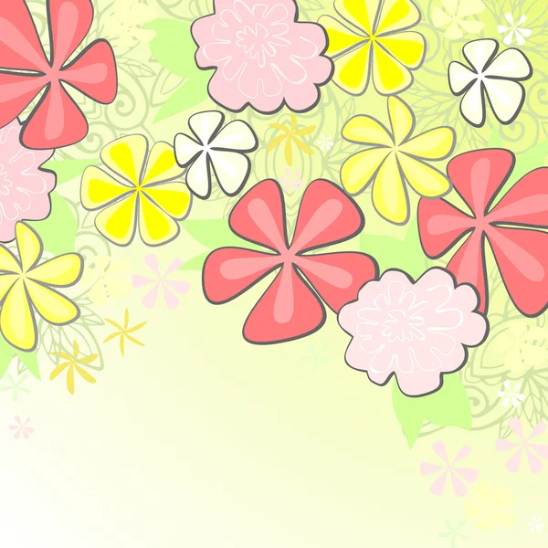 Spring floral background — Stock Vector