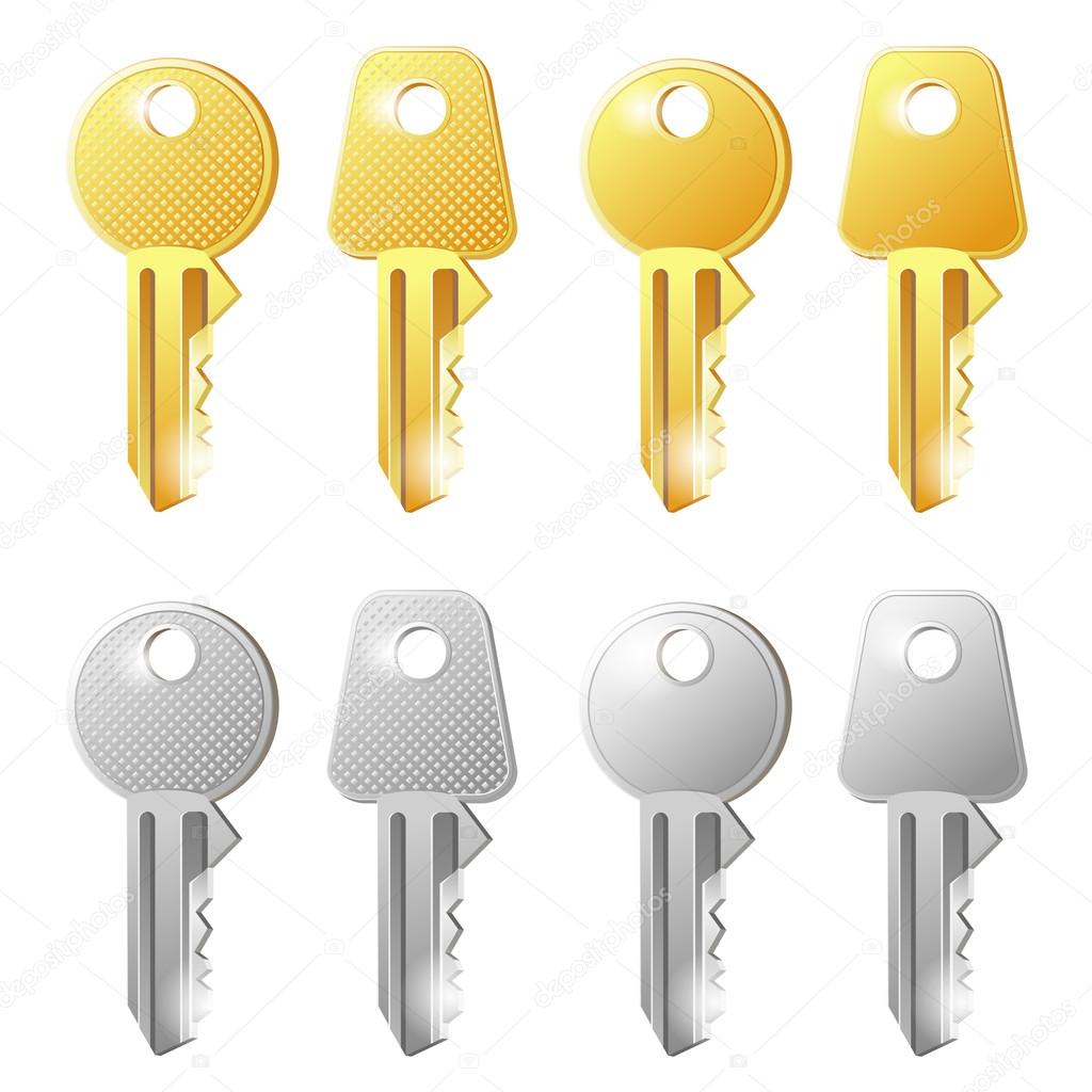 Gold and silver keys