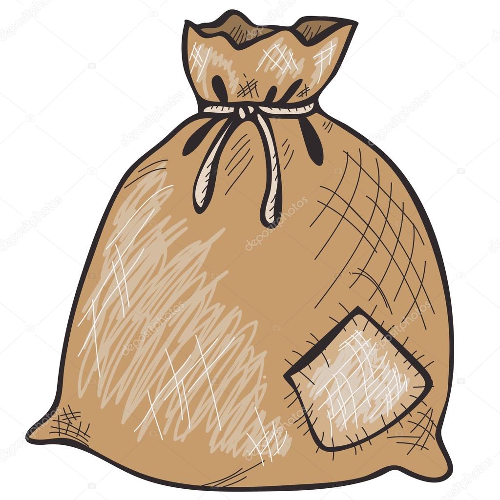 Hand drawn sack