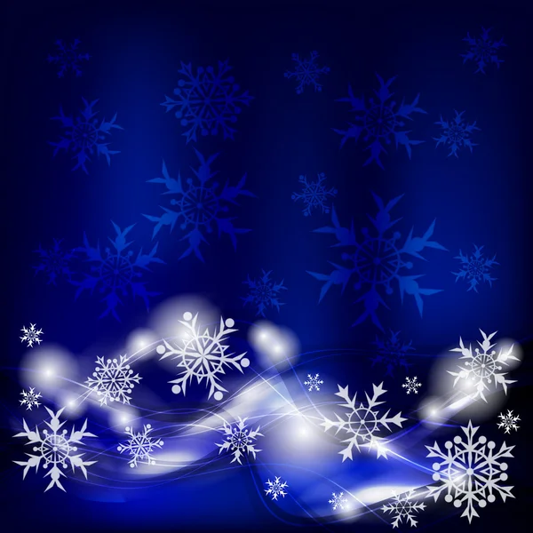 Blue Christmas background — Stock Vector