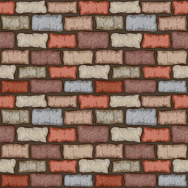 Seamless brick wall — Stock Vector