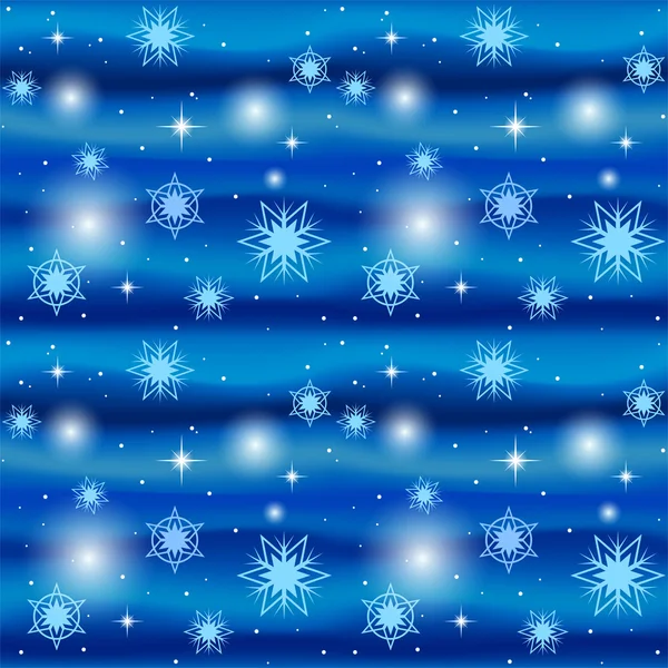 Seamless blue winter background — Stock Vector