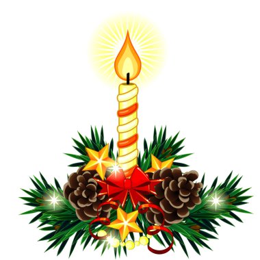 mum ve bow Noel kompozisyonu