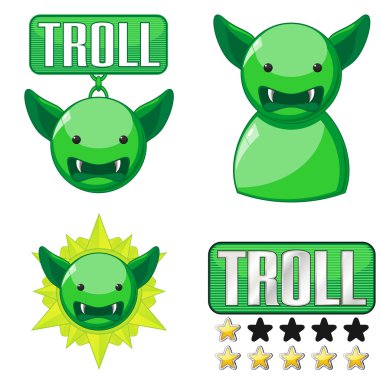 Signs for troll clipart