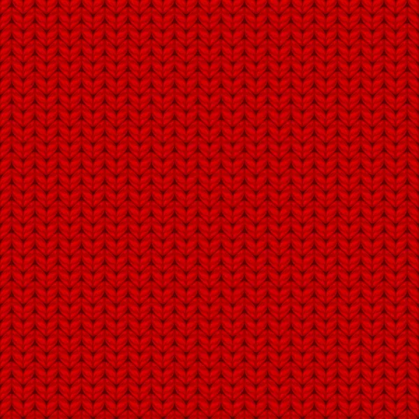 Textura de punto sin costura roja — Vector de stock