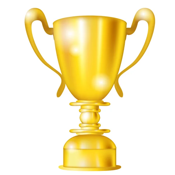 Goldene Pokal-Ikone — Stockvektor