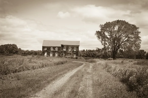 Historic Home Sepia — Stock Photo, Image