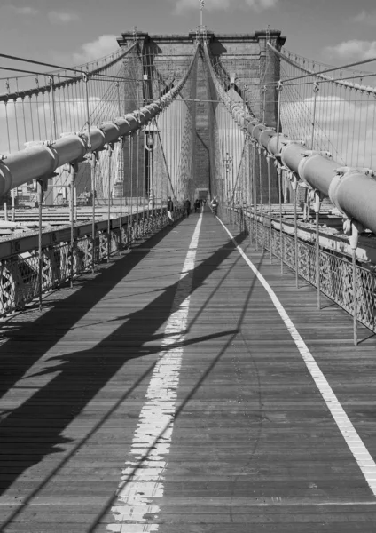 Ponte de Brooklyn BW — Fotografia de Stock