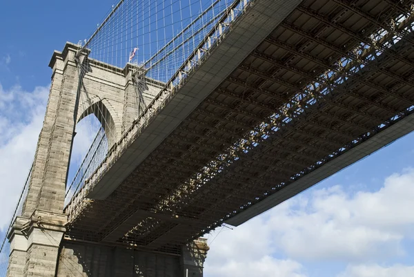 Sotto il ponte di Brooklyn — Foto Stock