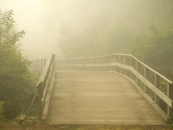 Misty Bridge — Stock Photo, Image