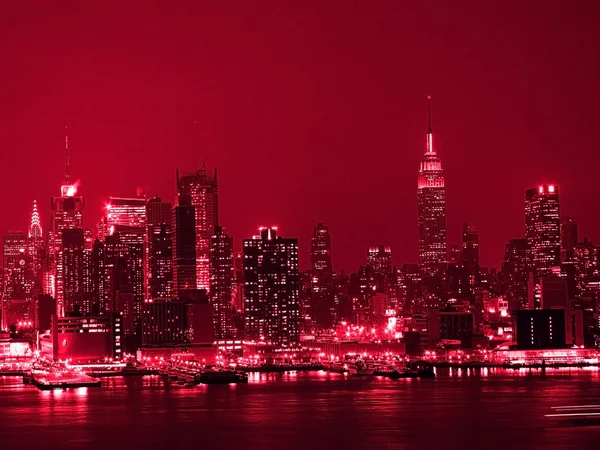 Red Hot City — Stock Photo, Image