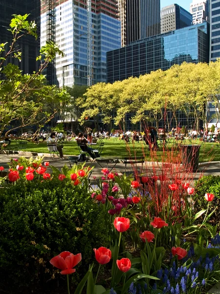 Bryant park lente — Stockfoto