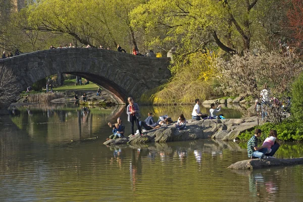 Desfrutando Central Park — Fotografia de Stock