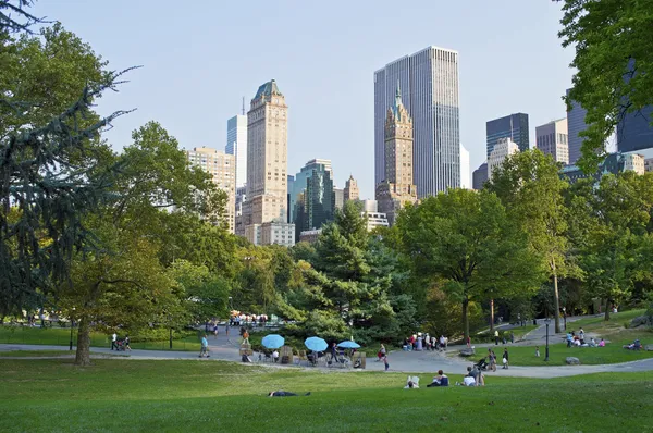 Stad bekijken central park — Stockfoto